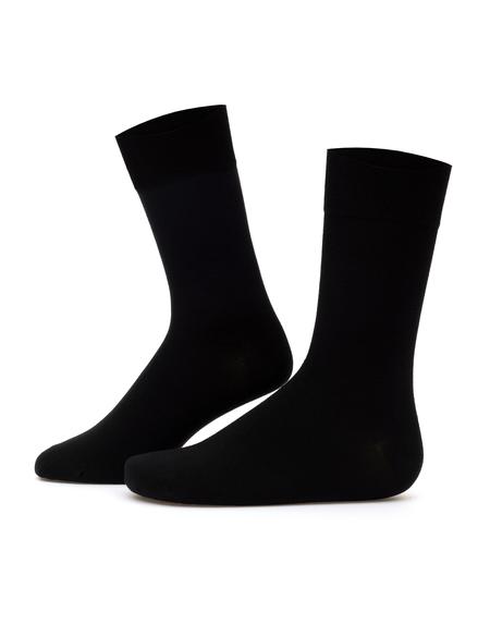Erkek Pamuk Karışımlı Siyah Soket Basic Çorap - 50295824001