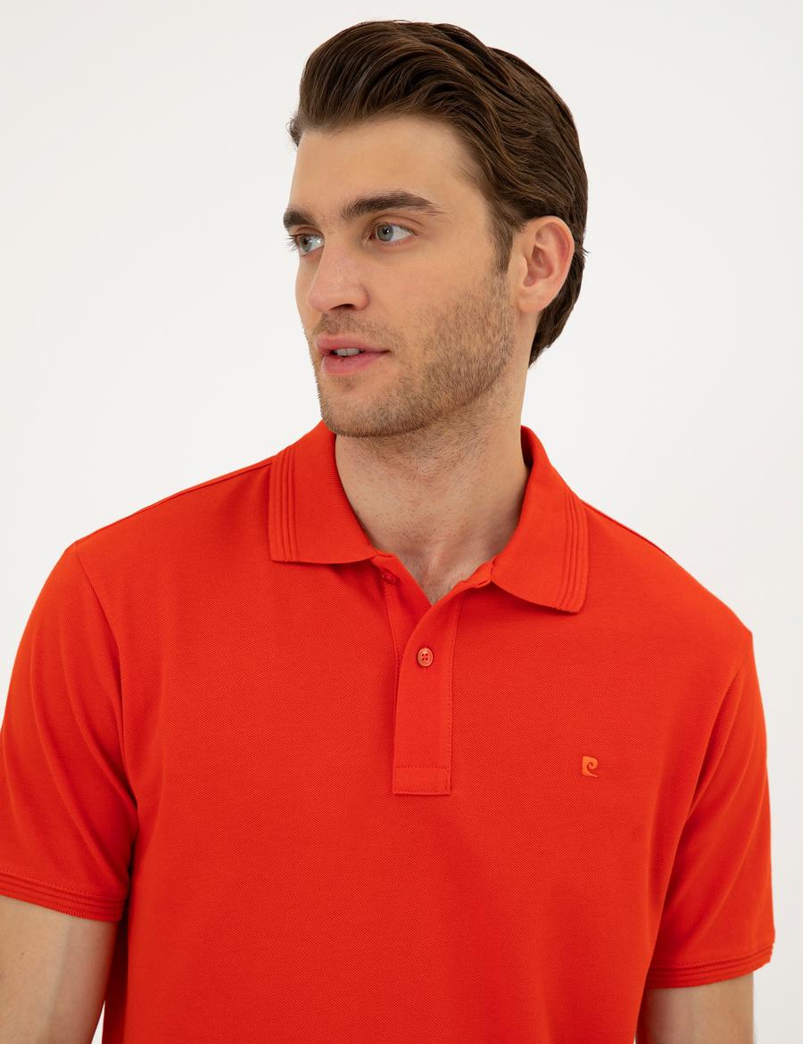 Kırmızı Slim Fit Basic Tişört