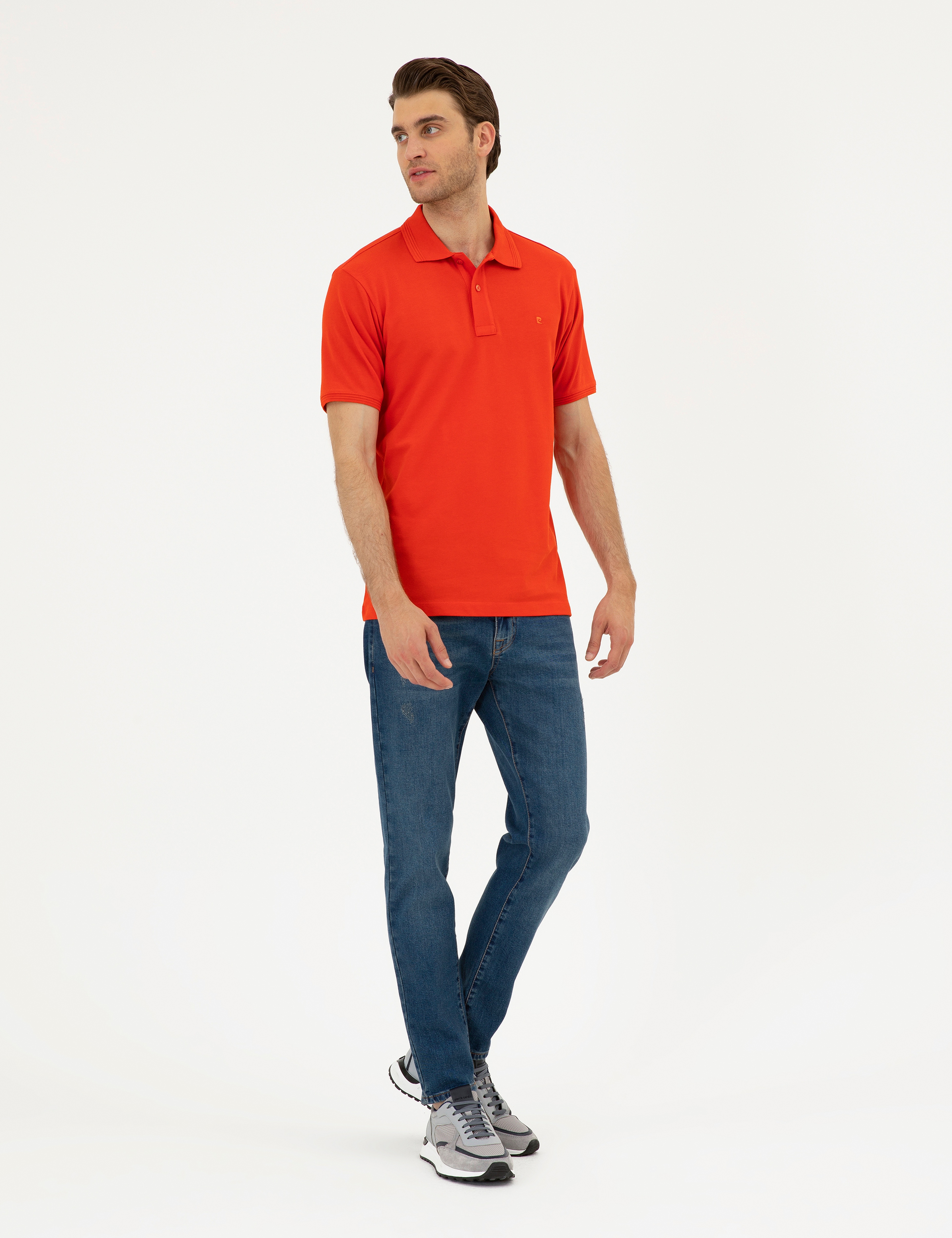 Kırmızı Slim Fit Basic Tişört