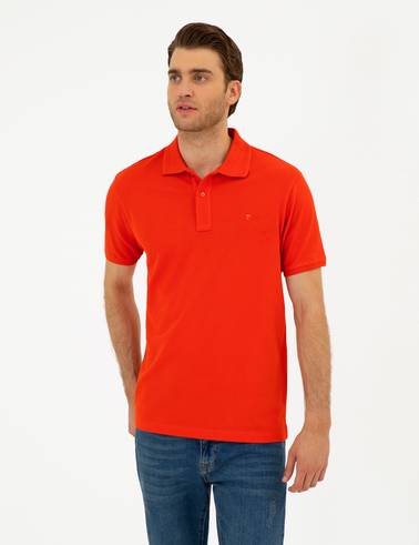 Kırmızı Slim Fit Basic Tişört