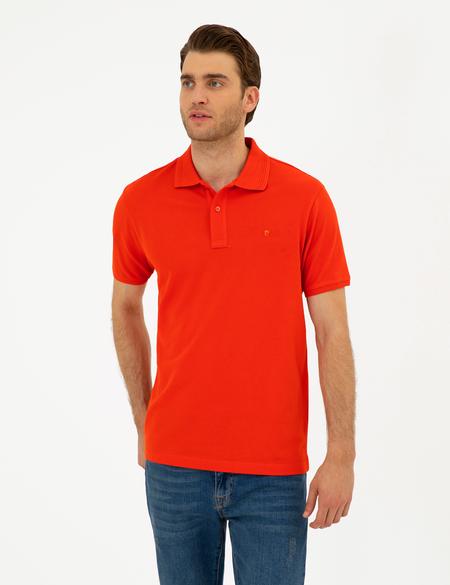 Kırmızı Slim Fit Basic Tişört - 50280754174