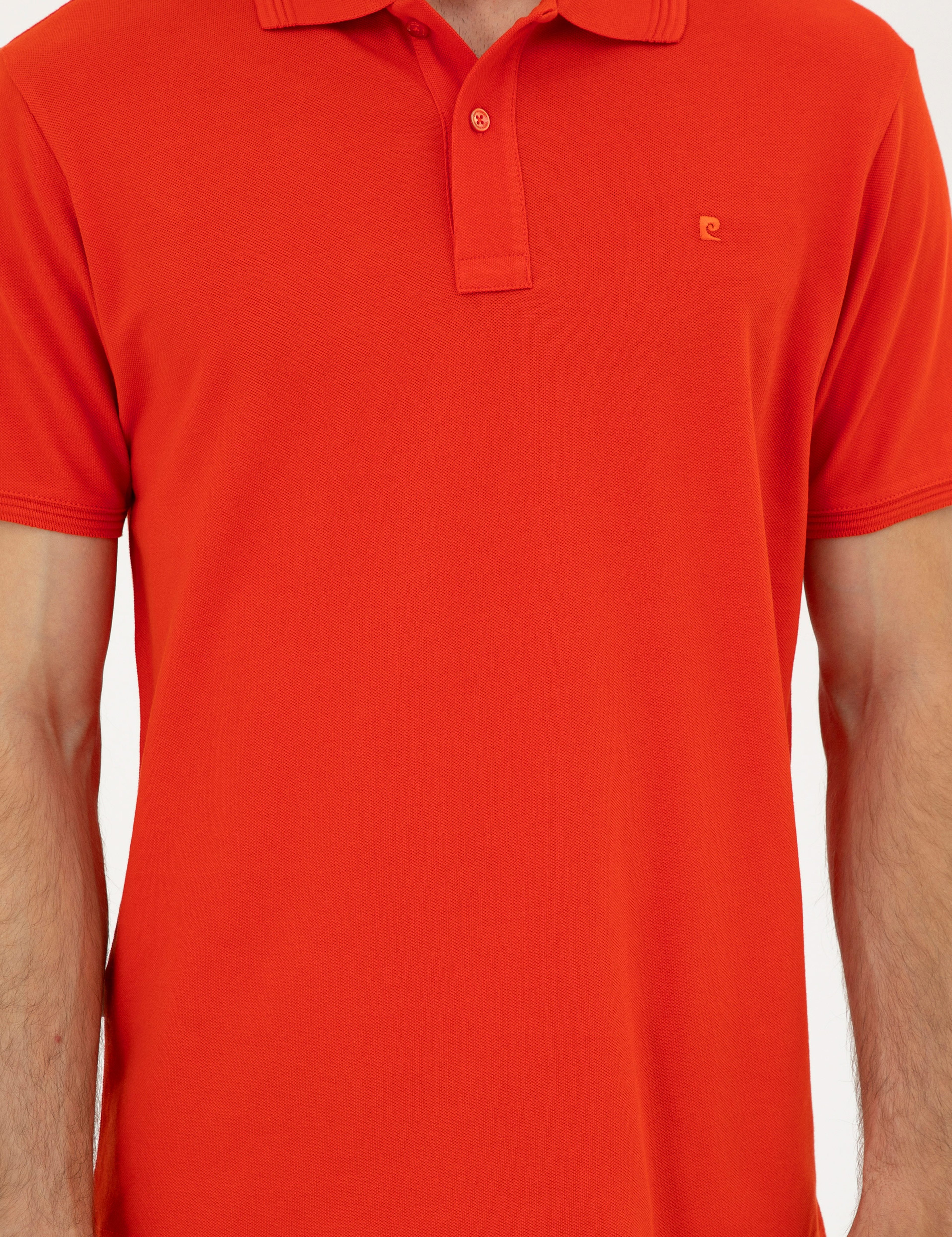 Kırmızı Slim Fit Basic Tişört - Image 6