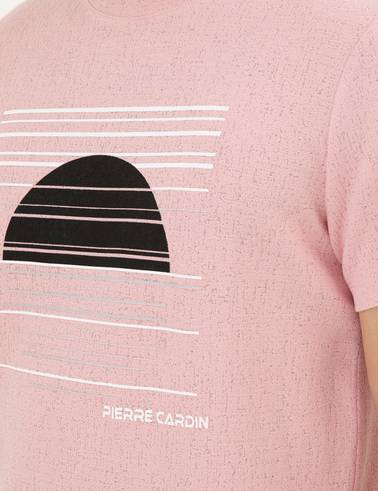 Açık Pembe Slim Fit Tişört