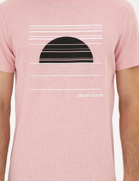 Açık Pembe Slim Fit Tişört - 50285390033