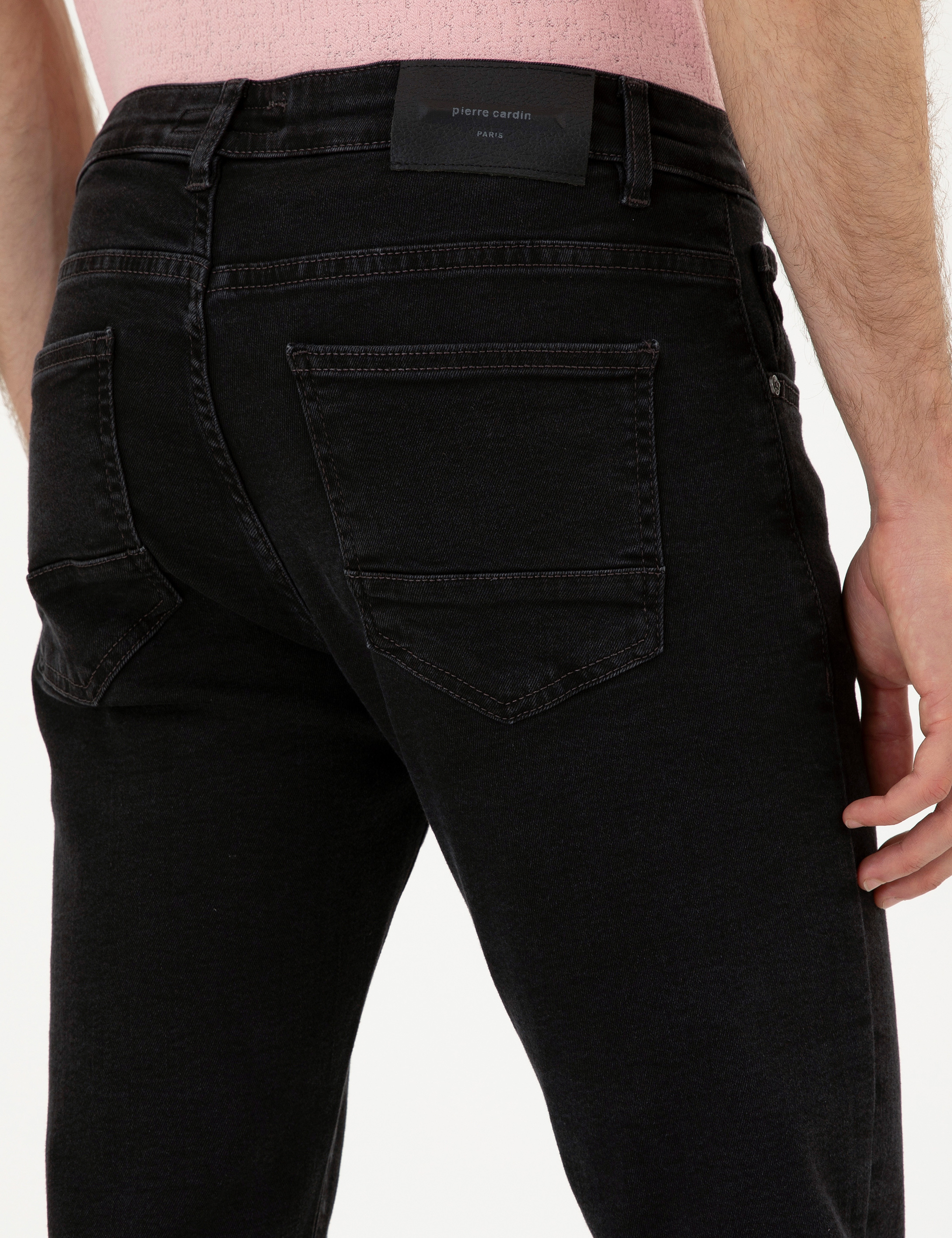 Antrasit Slim Fit Jean Pantolon - Image 6