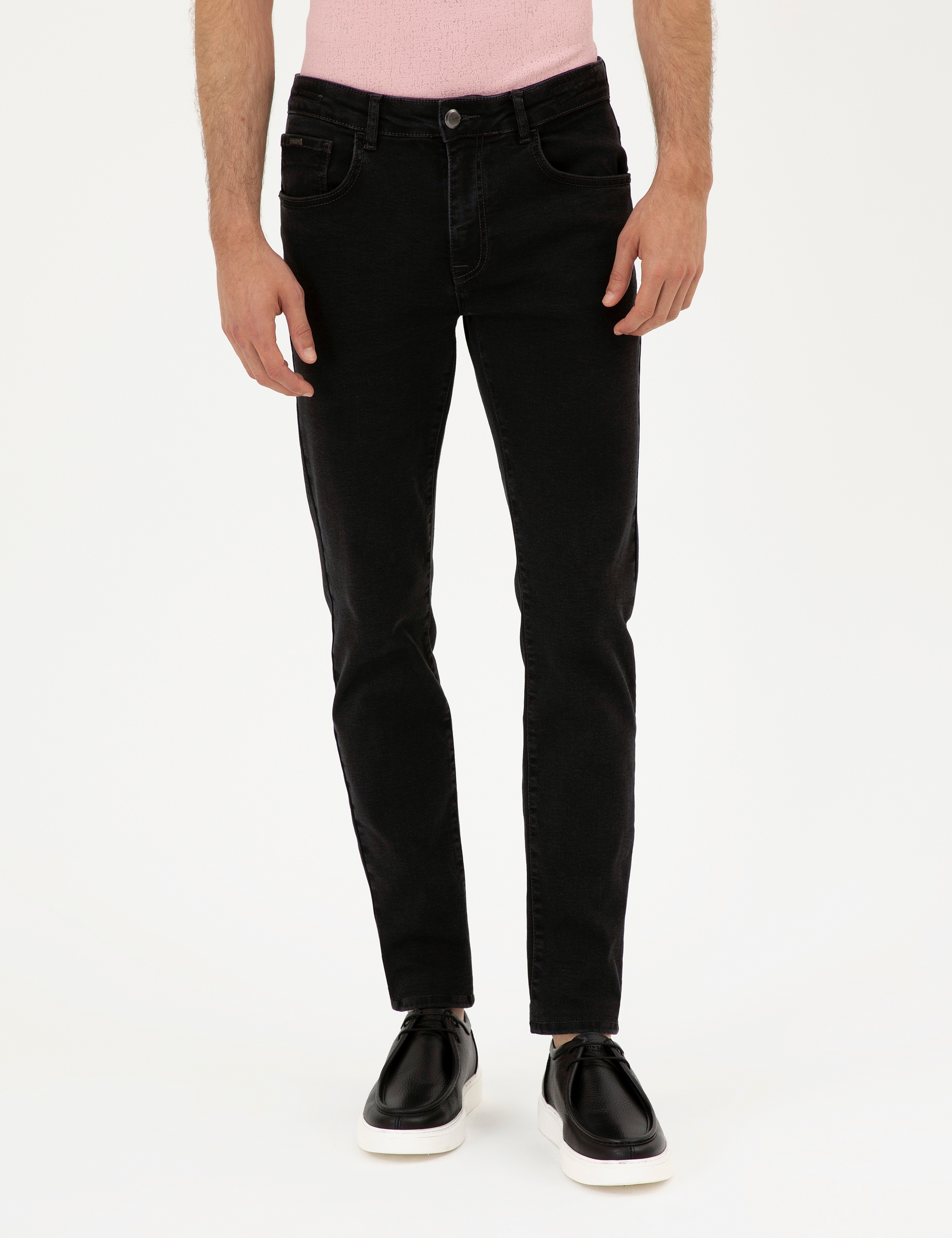 Antrasit Slim Fit Jean Pantolon