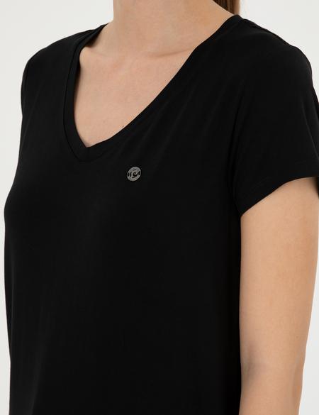 Siyah Comfort Fit Basic Tişört - 50288861017