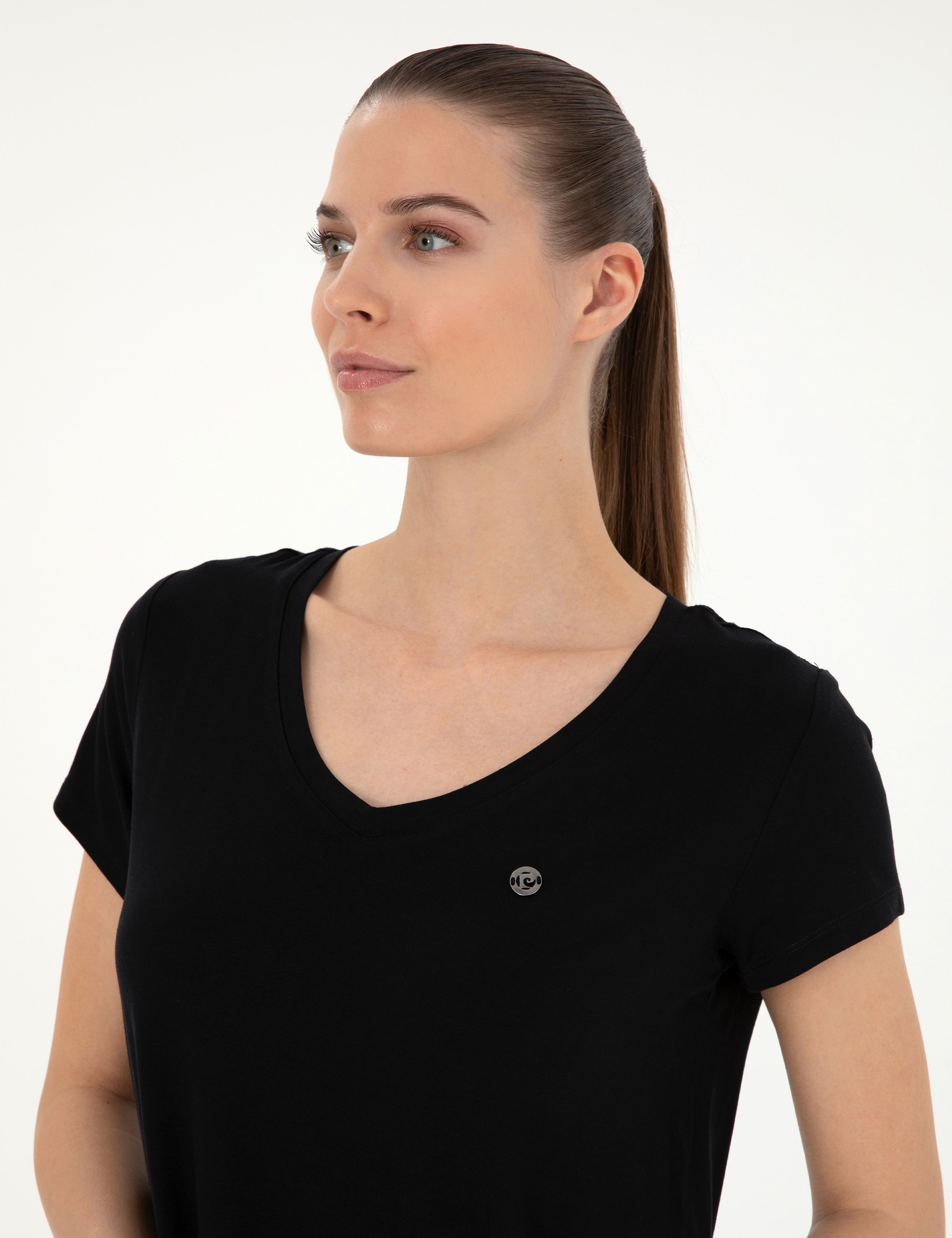 Siyah Comfort Fit Basic Tişört
