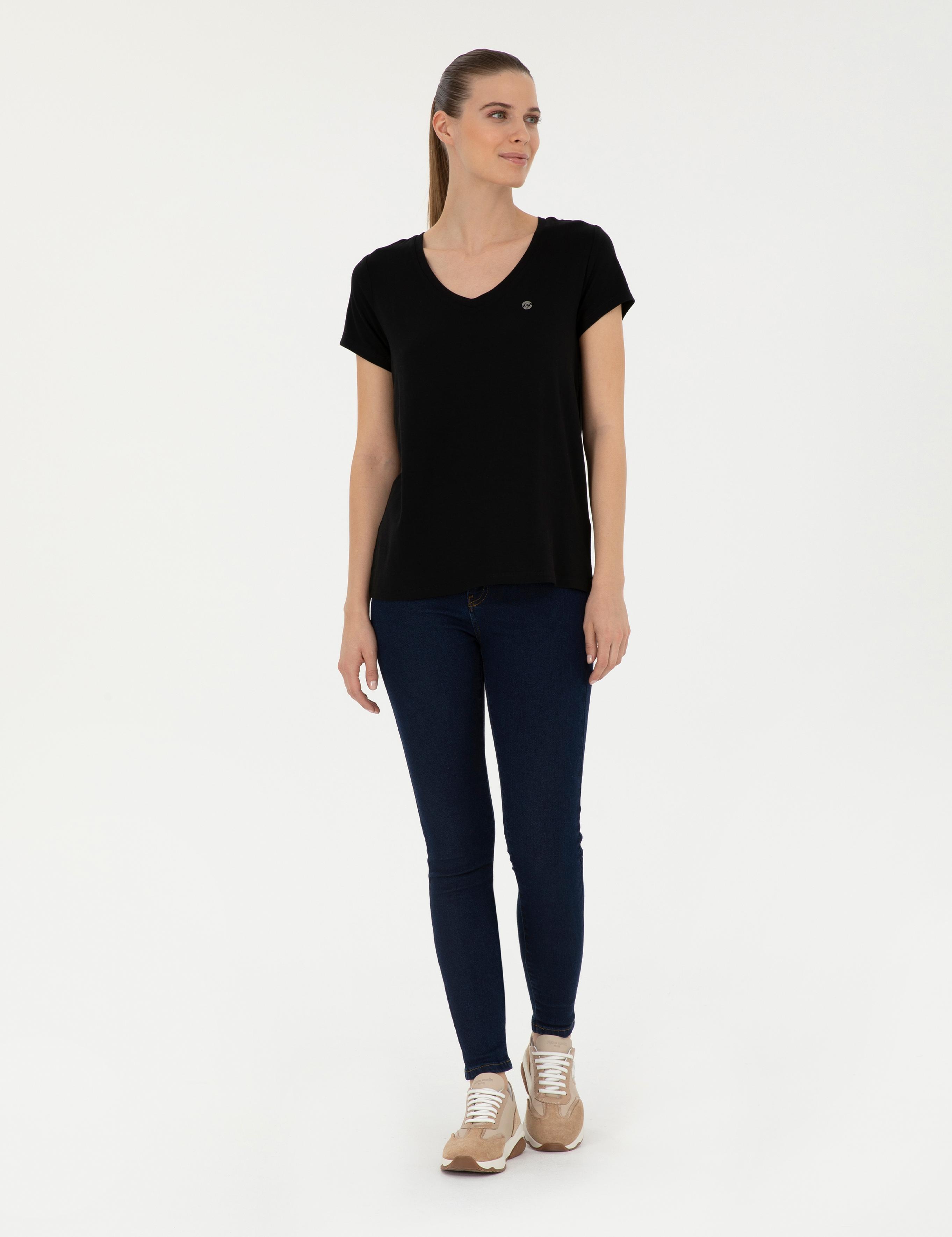 Siyah Comfort Fit Basic Tişört