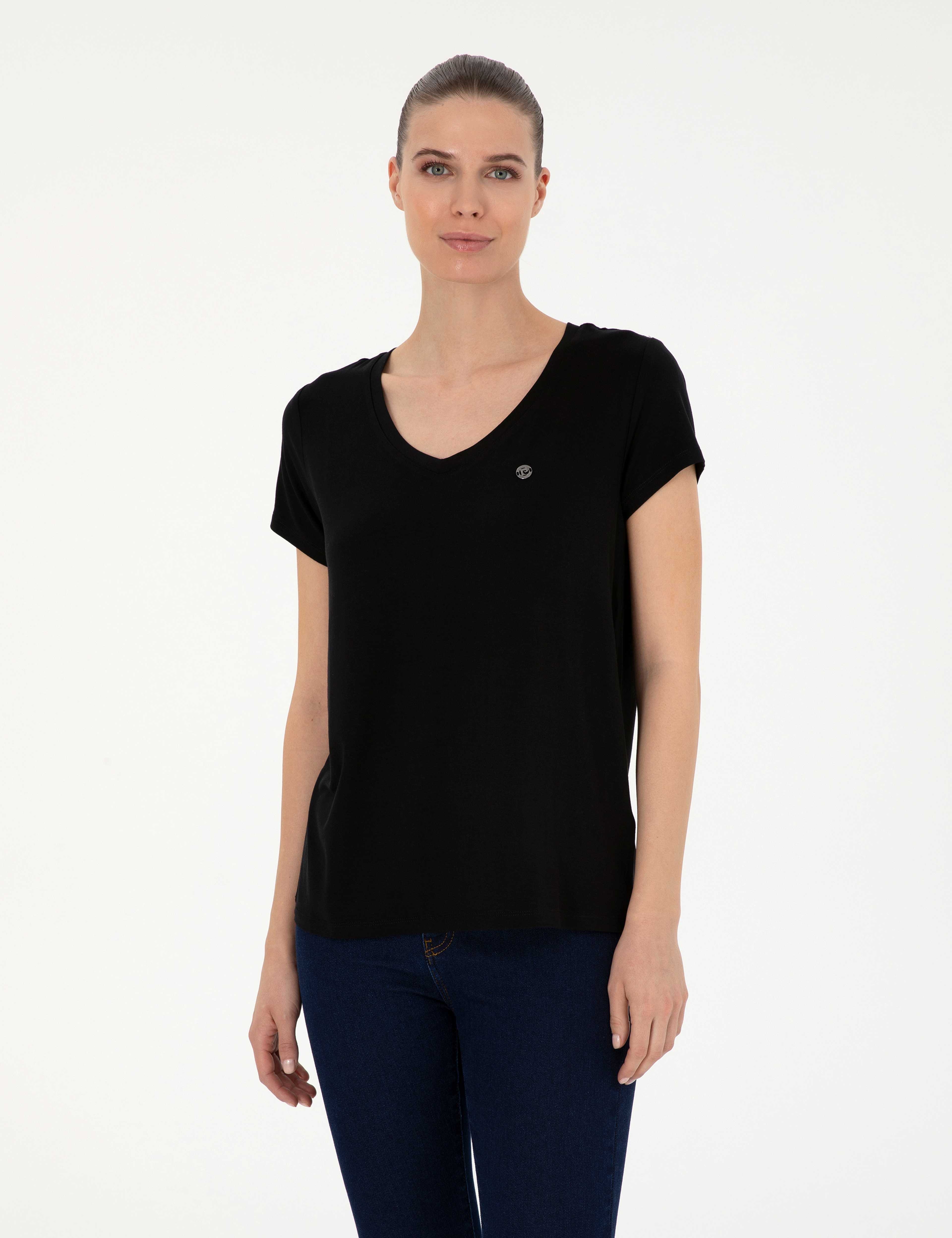 Siyah Comfort Fit Basic Tişört - Image 1