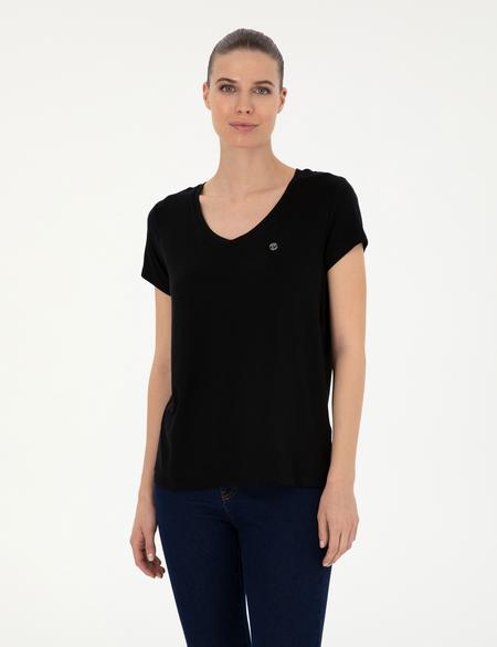 Siyah Comfort Fit Basic Tişört - 50288861017