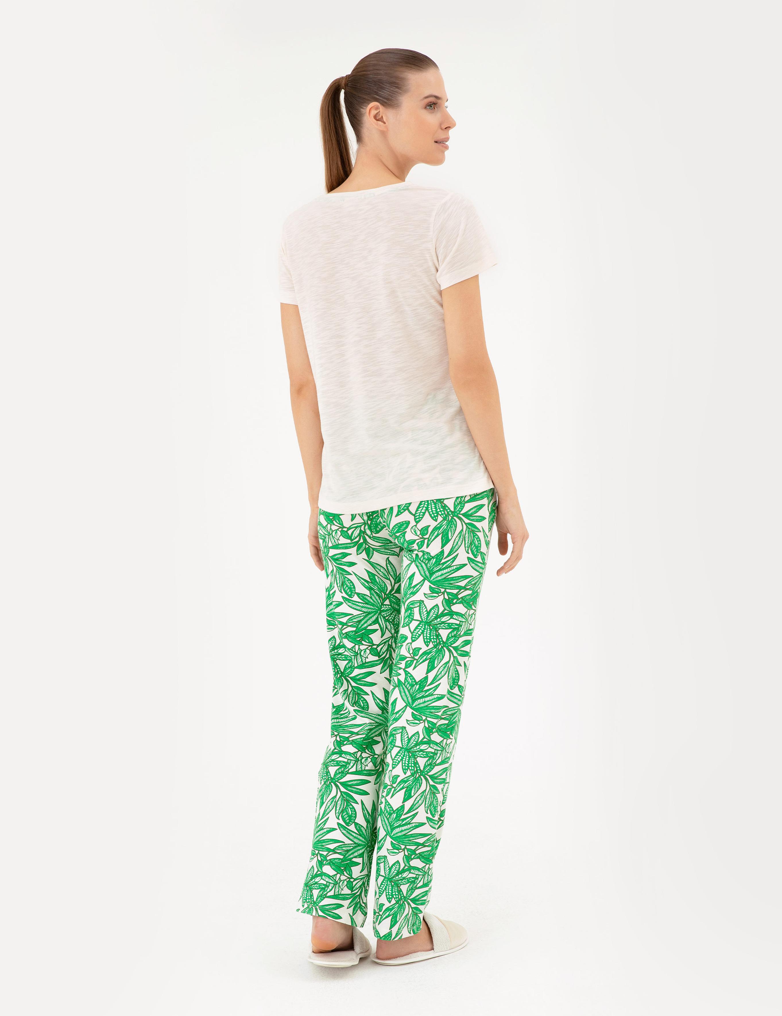 Krem Pijama Takımı