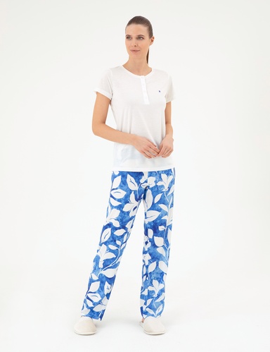 Krem Pijama Takımı