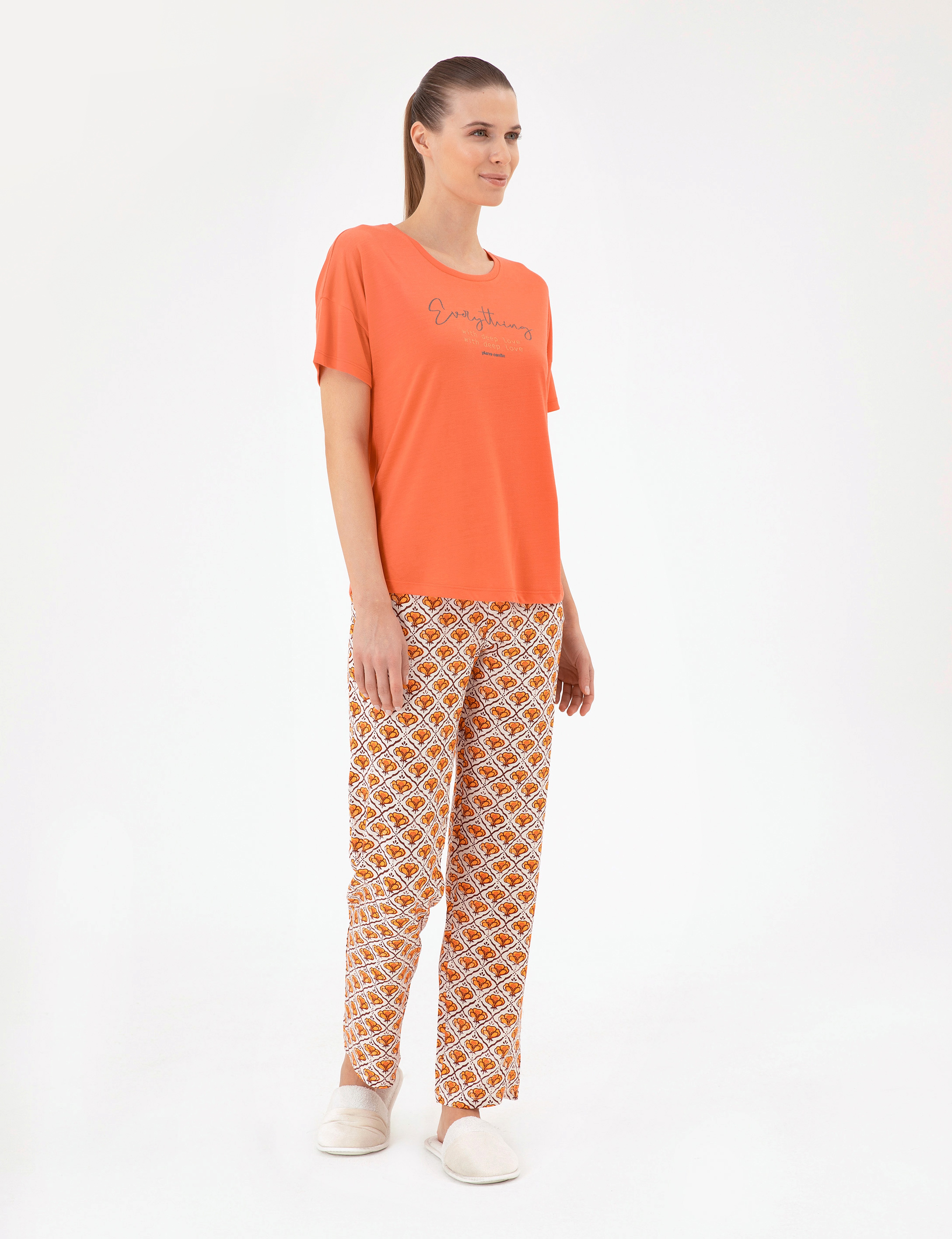 Nar Çiçeği Pijama Takımı