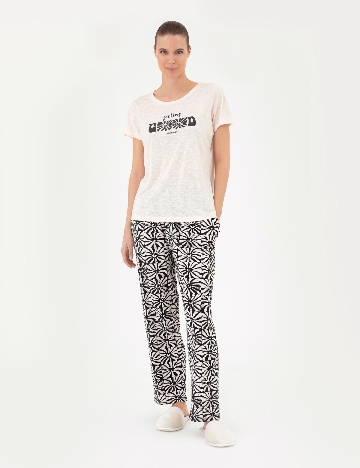 Ekru Pijama Takımı