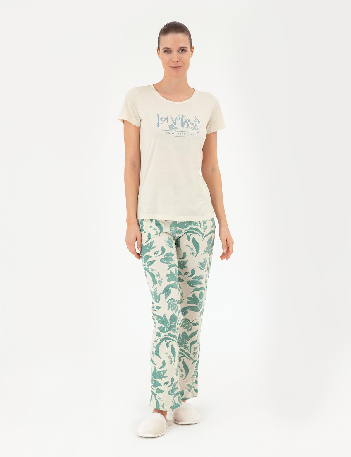 Ekru Pijama Takımı - 50299726003