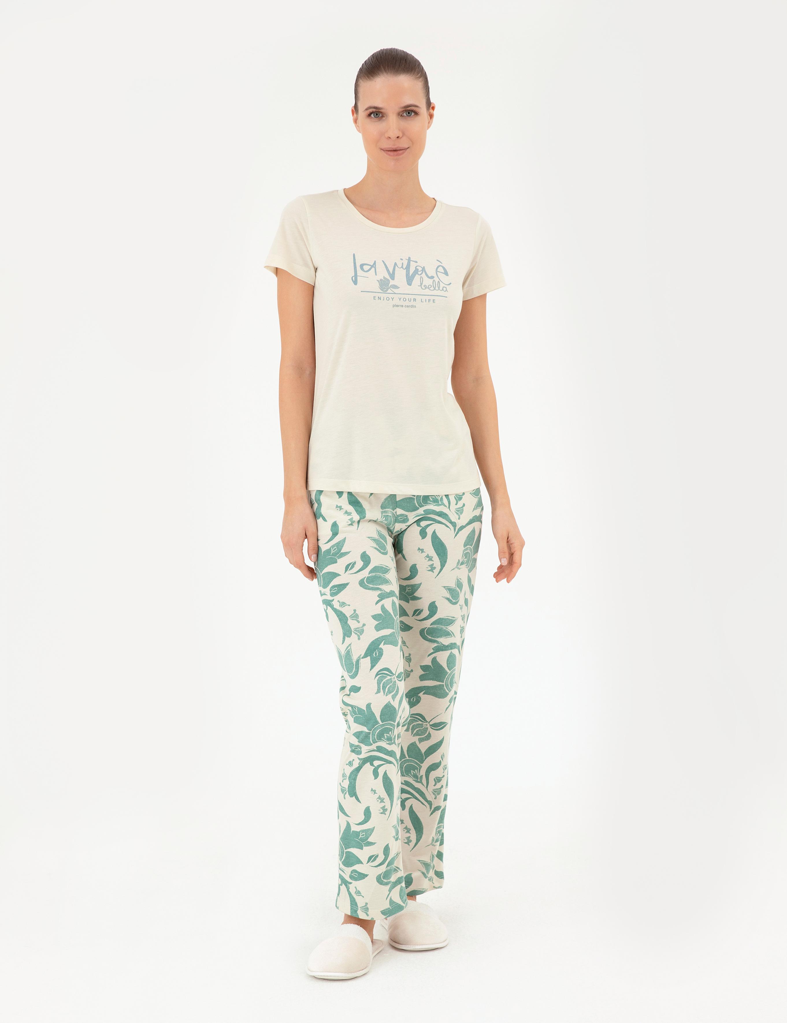 Ekru Pijama Takımı