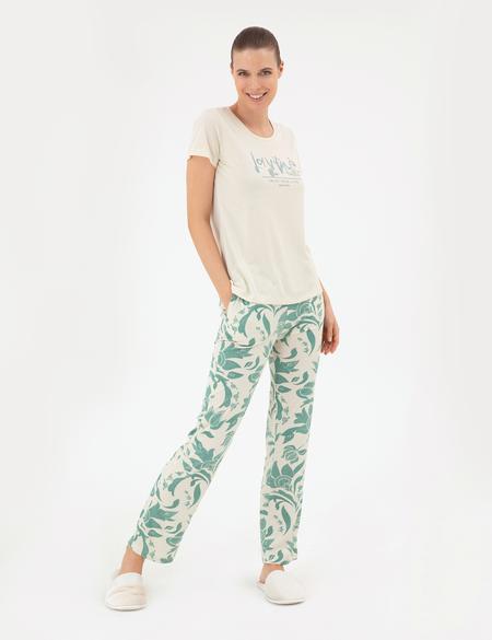 Ekru Pijama Takımı - 50299726003