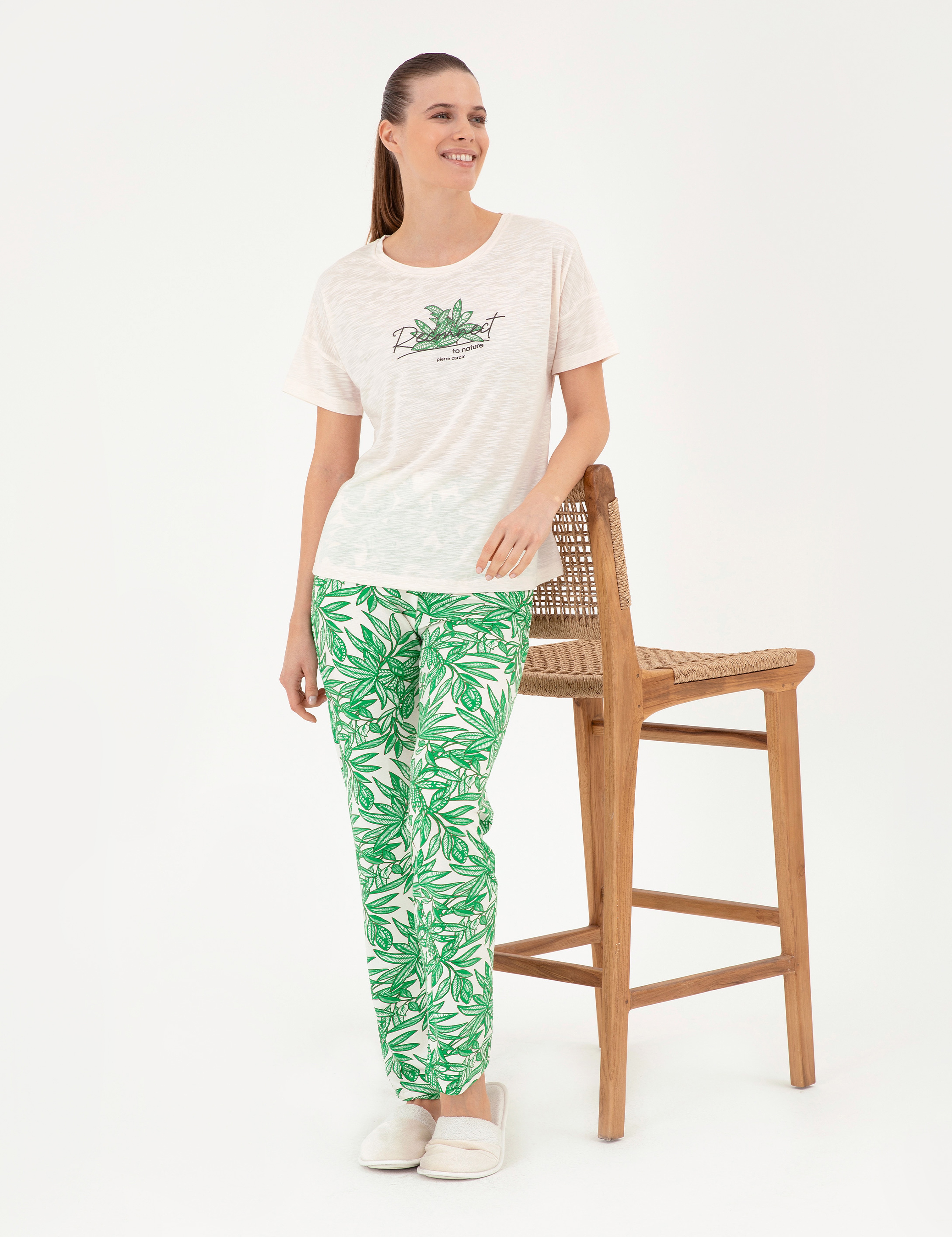 Krem Pijama Takımı - Image 1