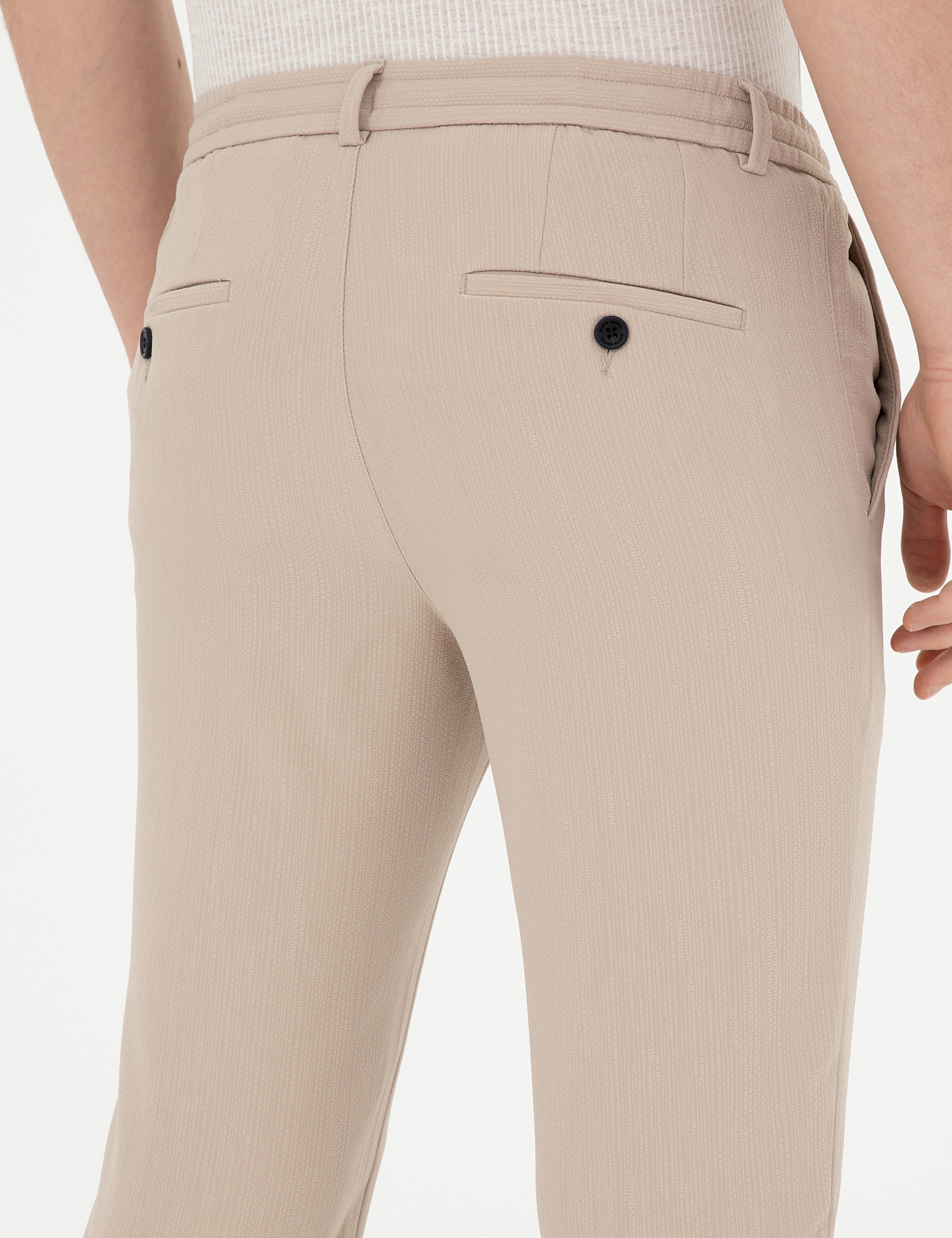Bej Kumaş Pantolon - Image 7