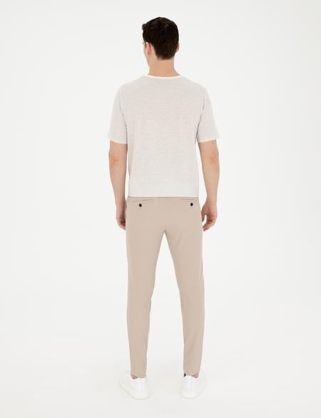 Bej Kumaş Pantolon - 50292383039