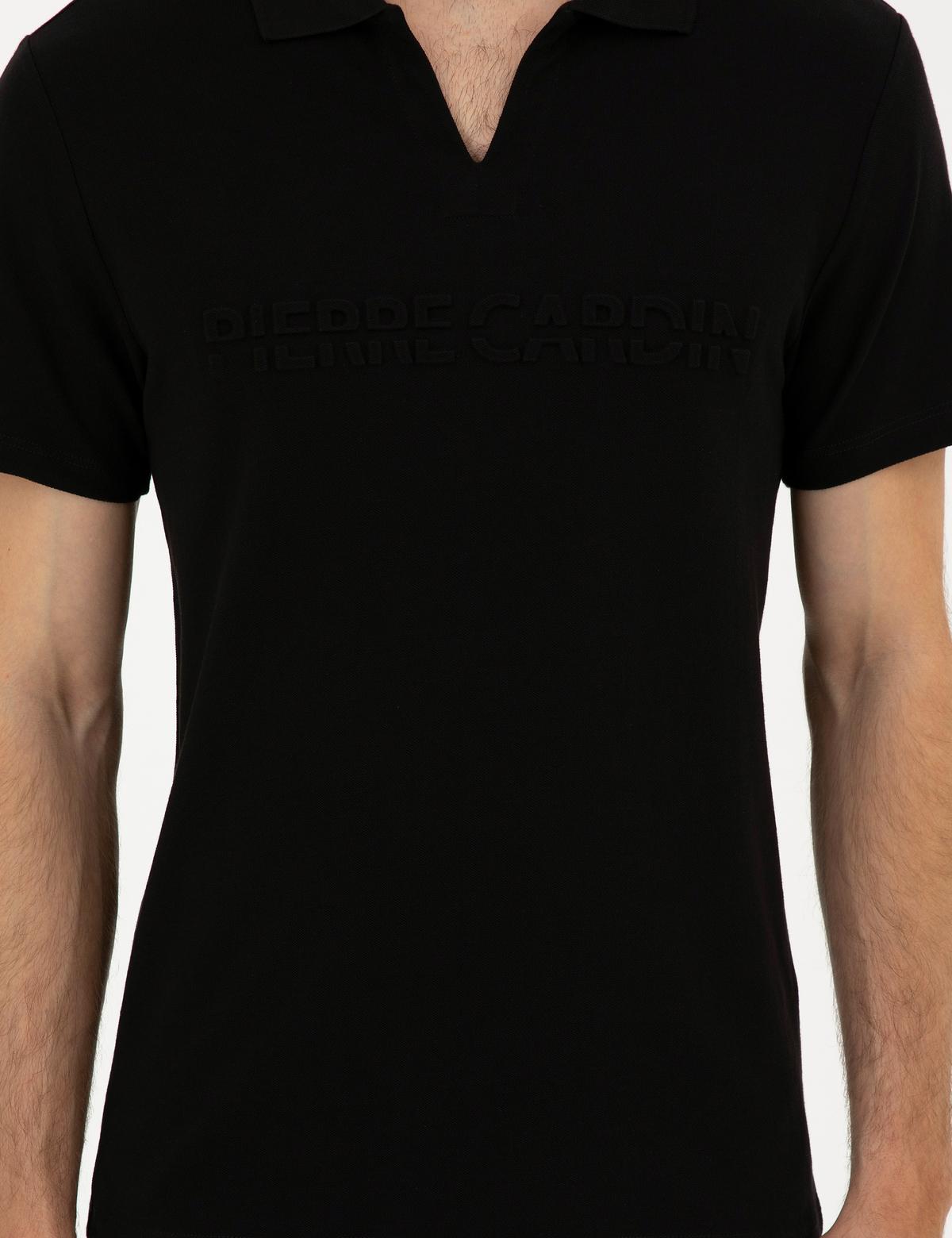 Siyah Slim Fit Tişört - 50296772028