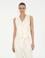 Ekru Regular Fit Keten Karışımlı Yelek