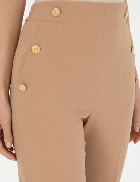Bej Kumaş Pantolon - 50289436001