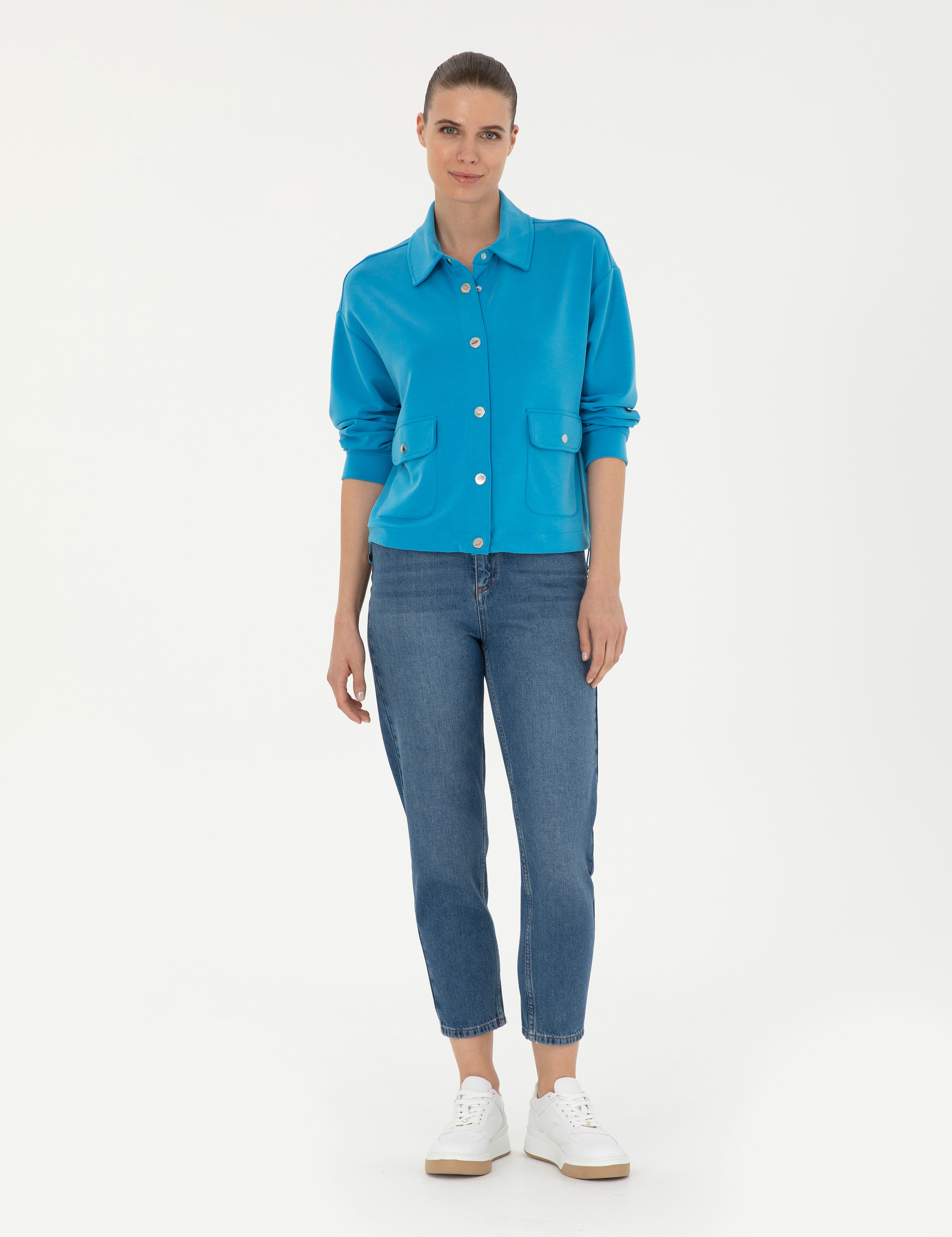 Mavi Comfort Fit Örme Hırka - Image 4