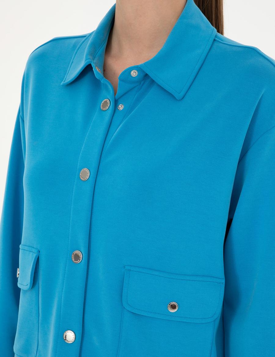 Mavi Comfort Fit Örme Hırka