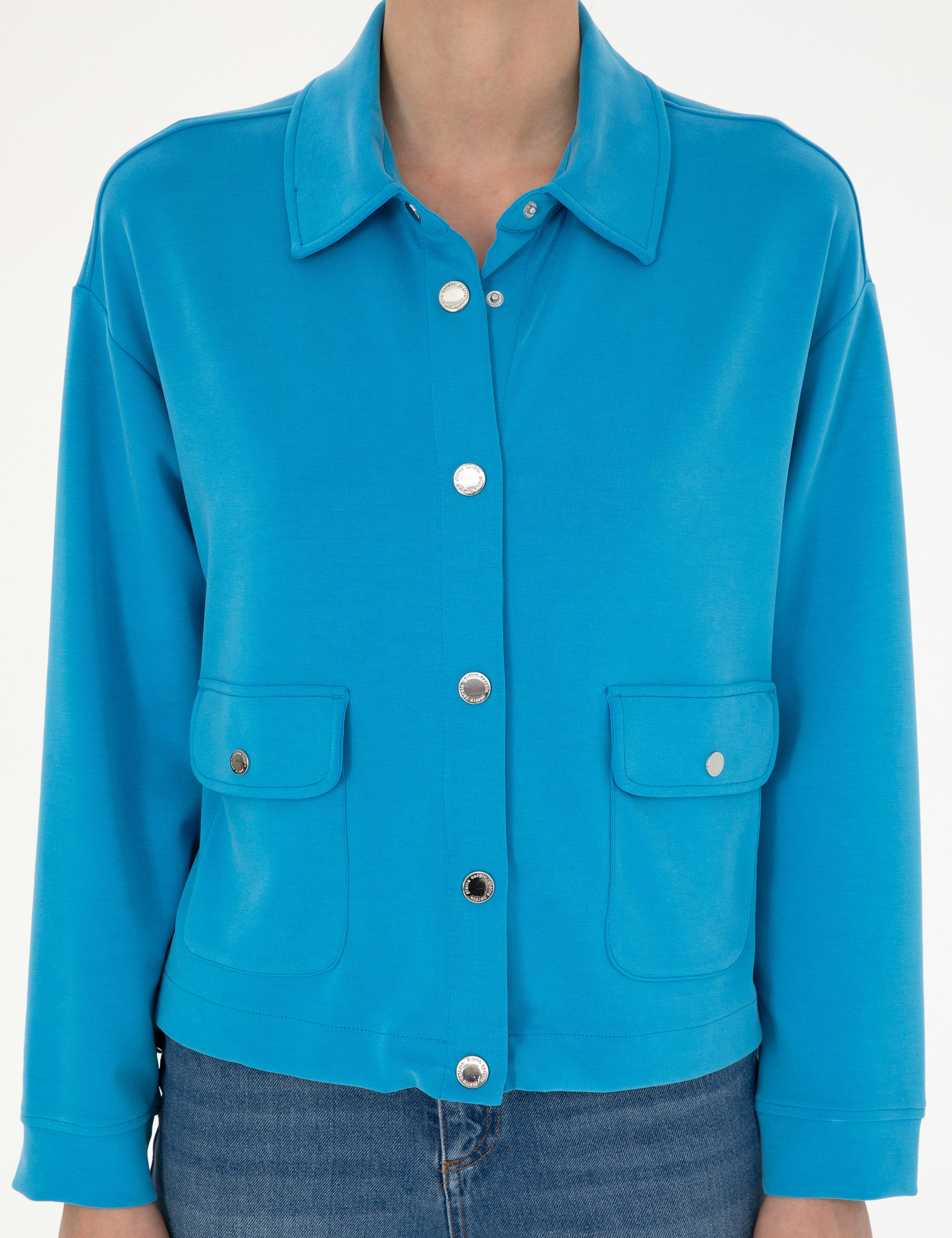 Mavi Comfort Fit Örme Hırka - Image 6
