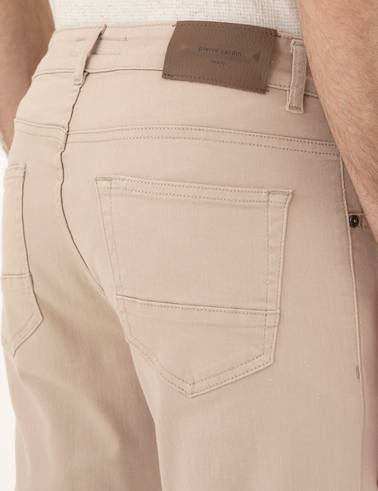 Bej Slim Fit Jean Pantolon