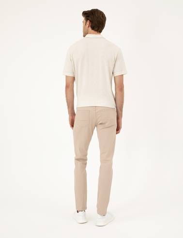 Bej Slim Fit Jean Pantolon