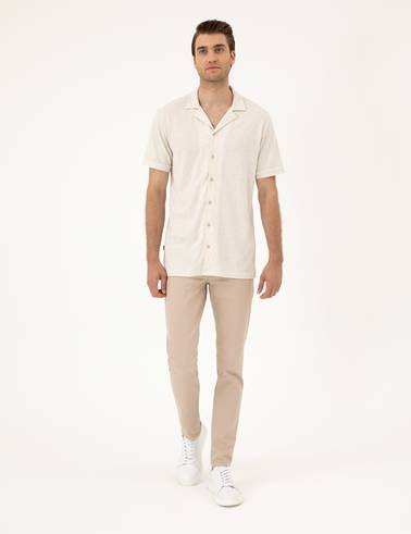 Bej Slim Fit Jean Pantolon