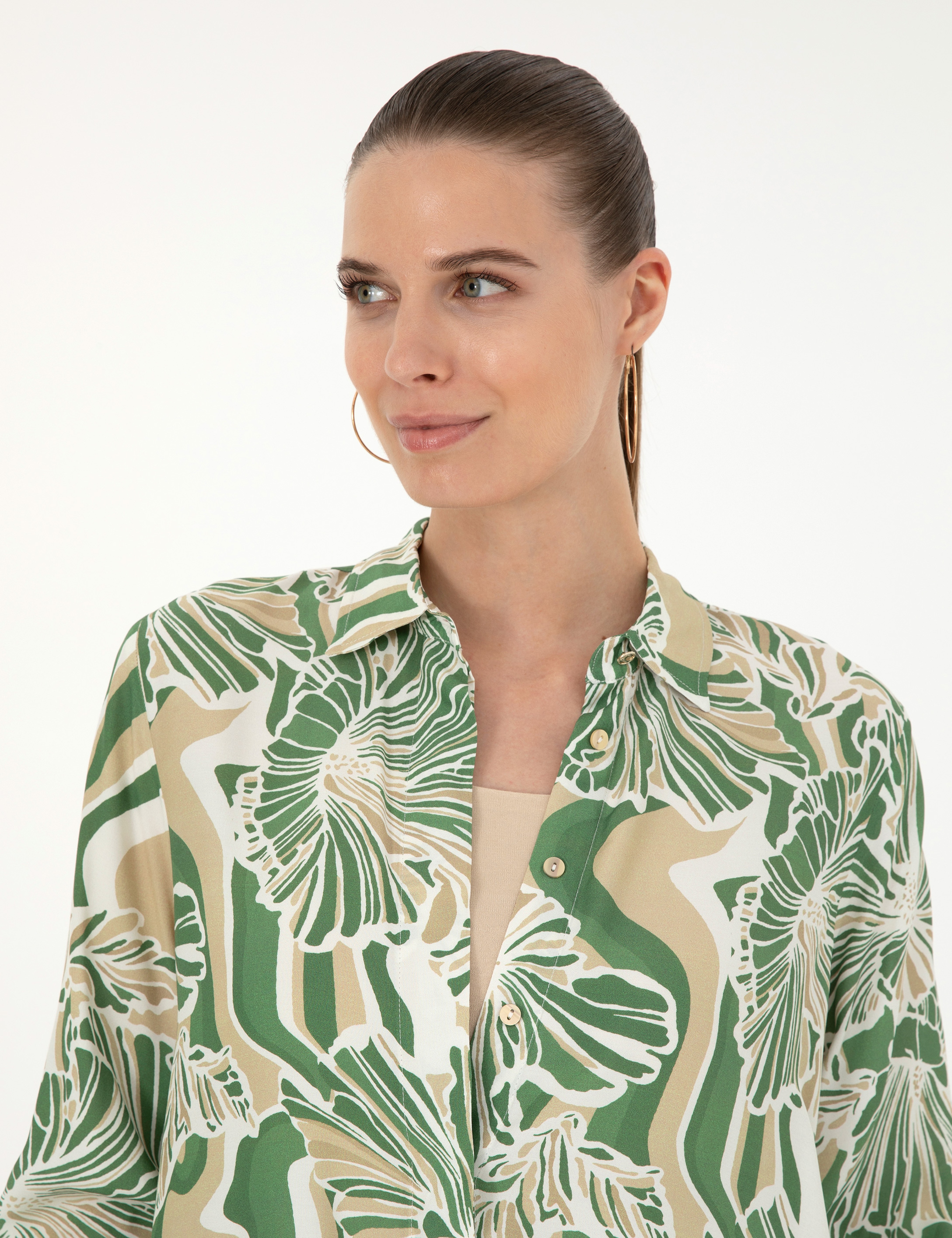 Yeşil Comfort Fit Tunik - Image 2