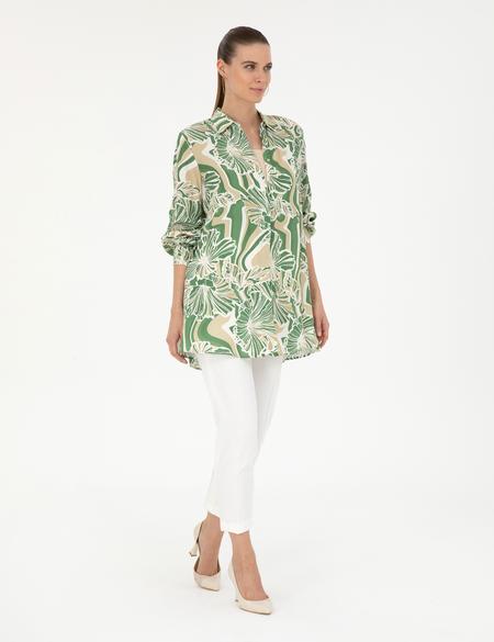 Yeşil Comfort Fit Tunik - 50284041019