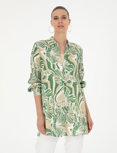 Yeşil Comfort Fit Tunik - 50284041019