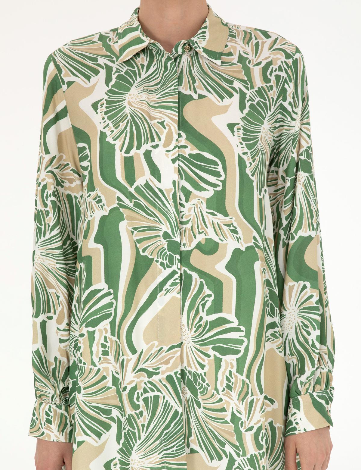 Yeşil Comfort Fit Tunik - 50284041019