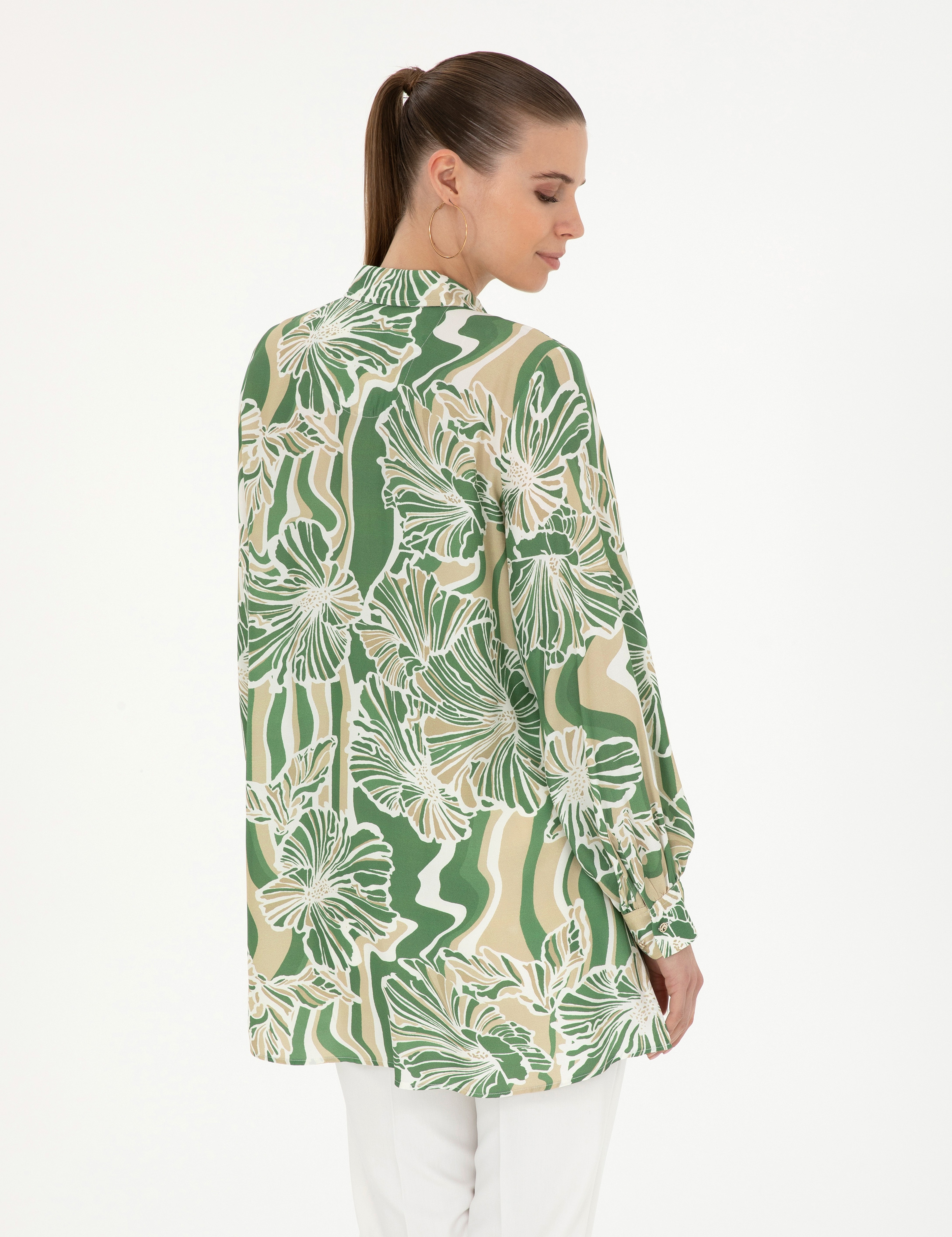Yeşil Comfort Fit Tunik - Image 5