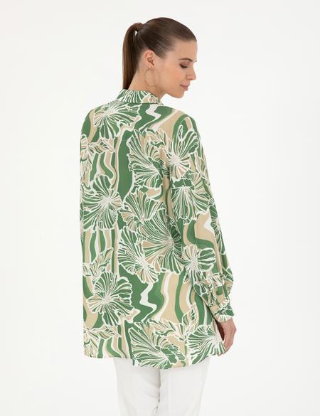 Yeşil Comfort Fit Tunik - 50284041019