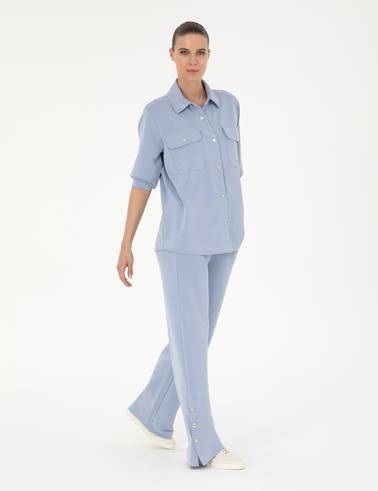 Mavi Loose Fit Eşofman Altı