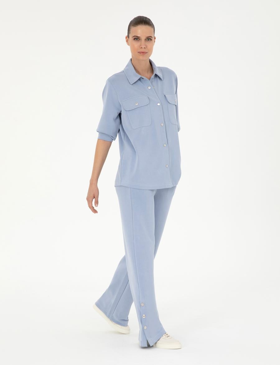 Mavi Loose Fit Eşofman Altı