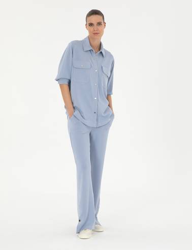 Mavi Loose Fit Eşofman Altı