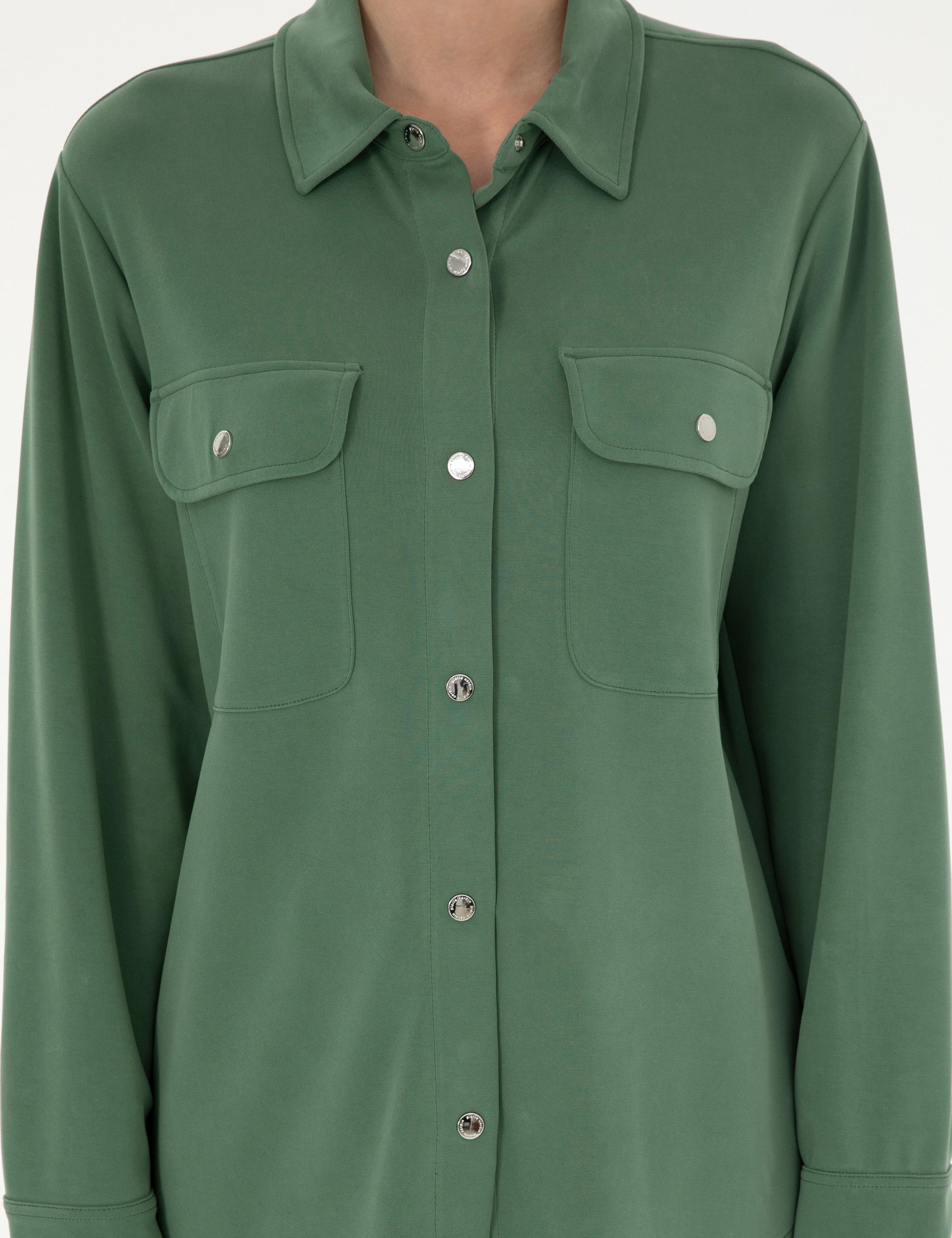 Yeşil Oversize Örme Hırka