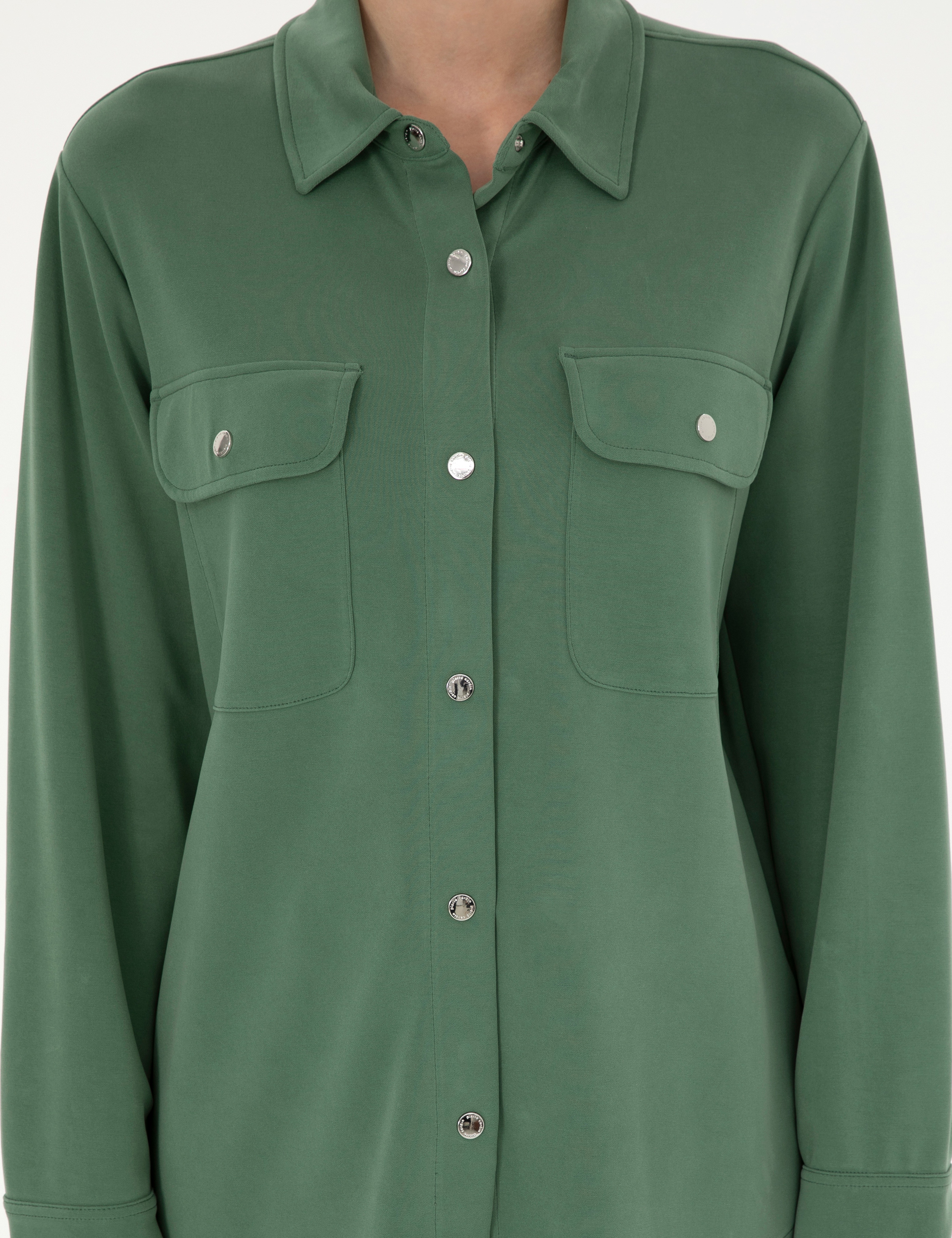 Yeşil Oversize Örme Hırka