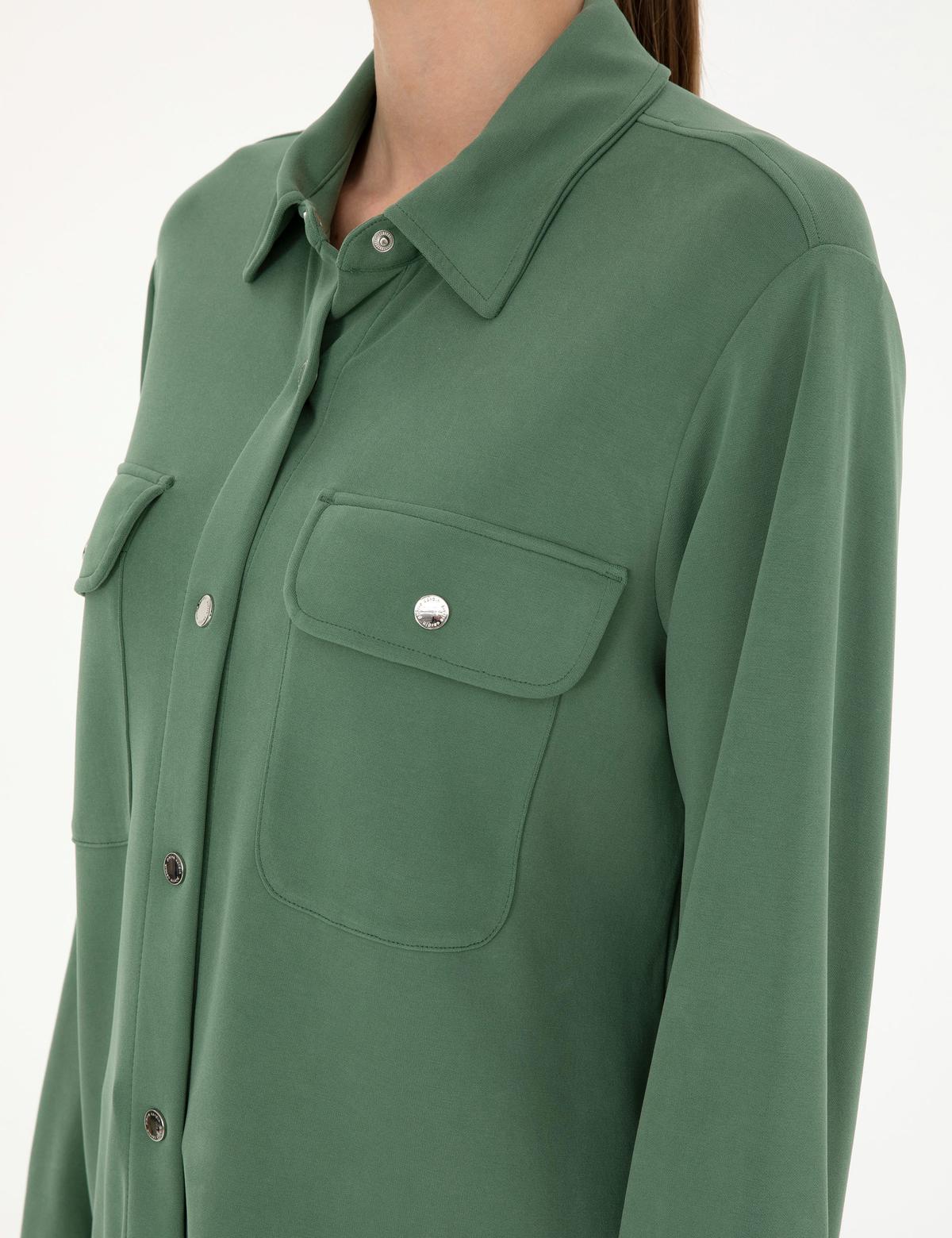 Yeşil Oversize Örme Hırka - 50284723004