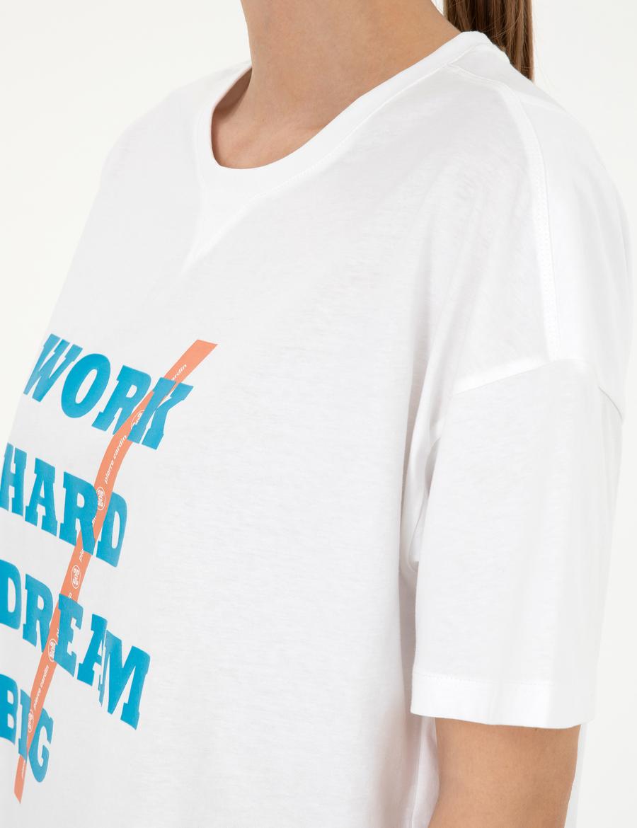 Beyaz Comfort Fit Tişört