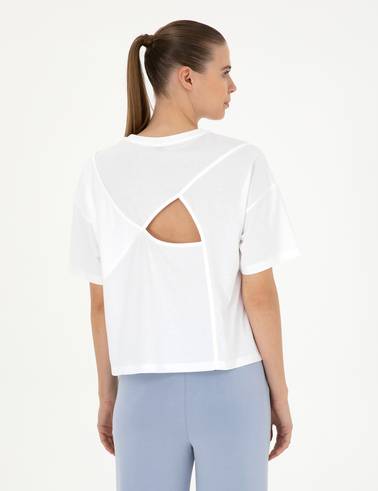Beyaz Comfort Fit Tişört