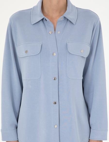 Mavi Oversize Örme Hırka - 50284723014