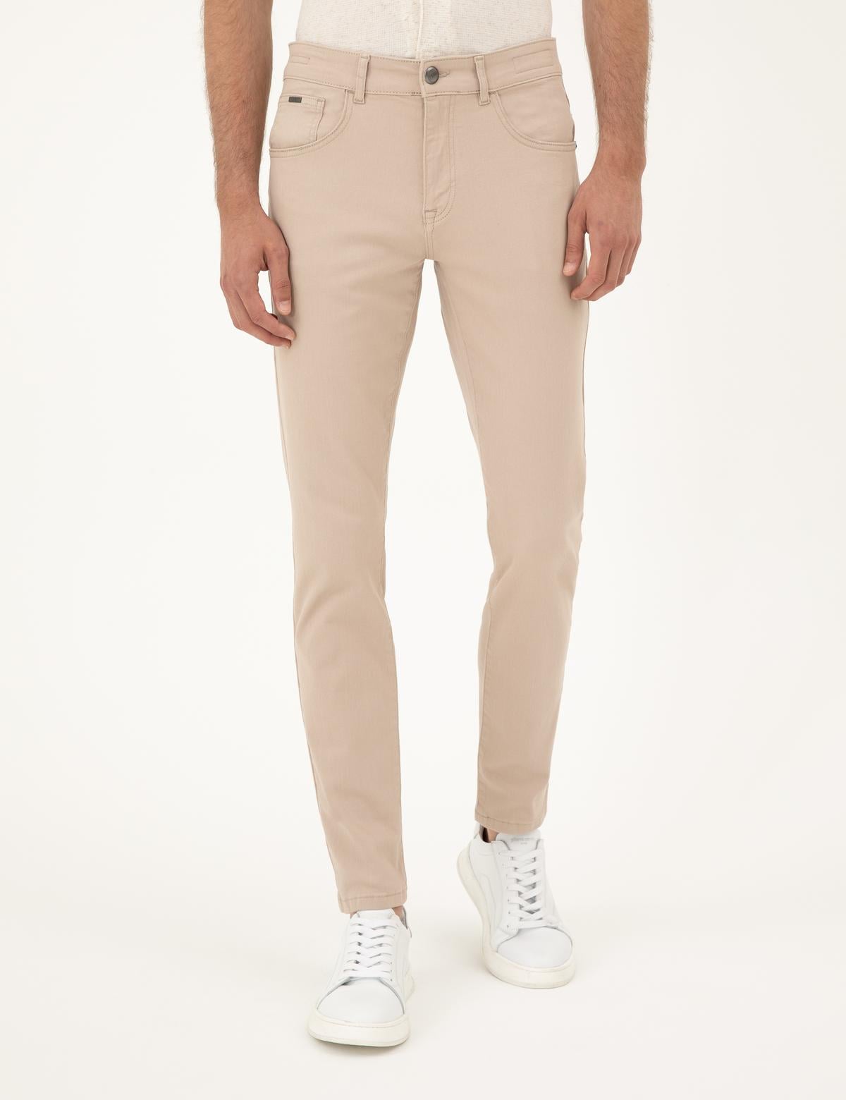 Bej Slim Fit Jean Pantolon - 50287809004